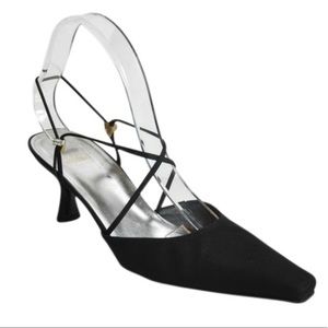 Stuart Weitzman Gloambiance Satin Strappy Pumls